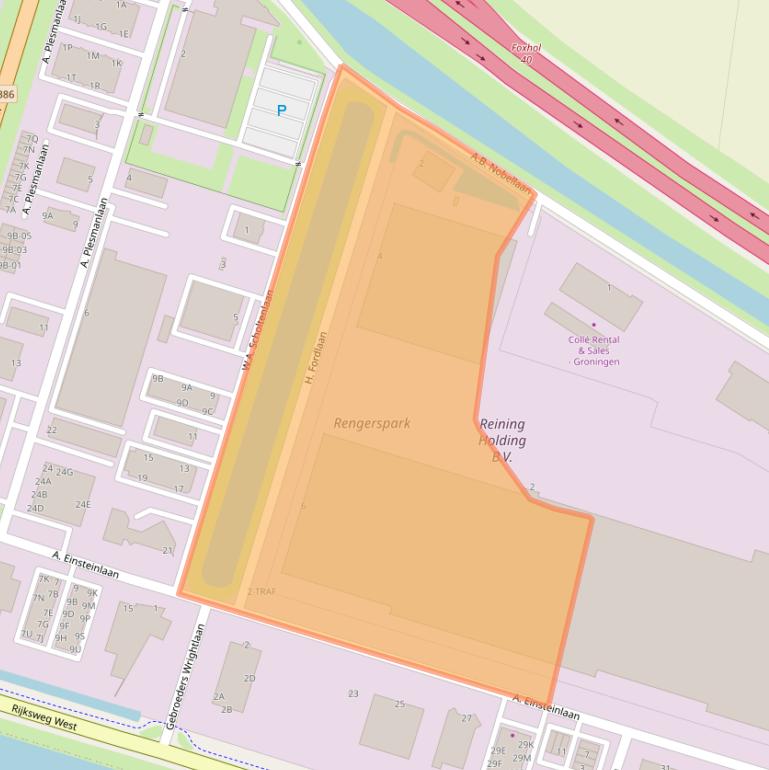 Kaart van postcodegebied 9615TK.