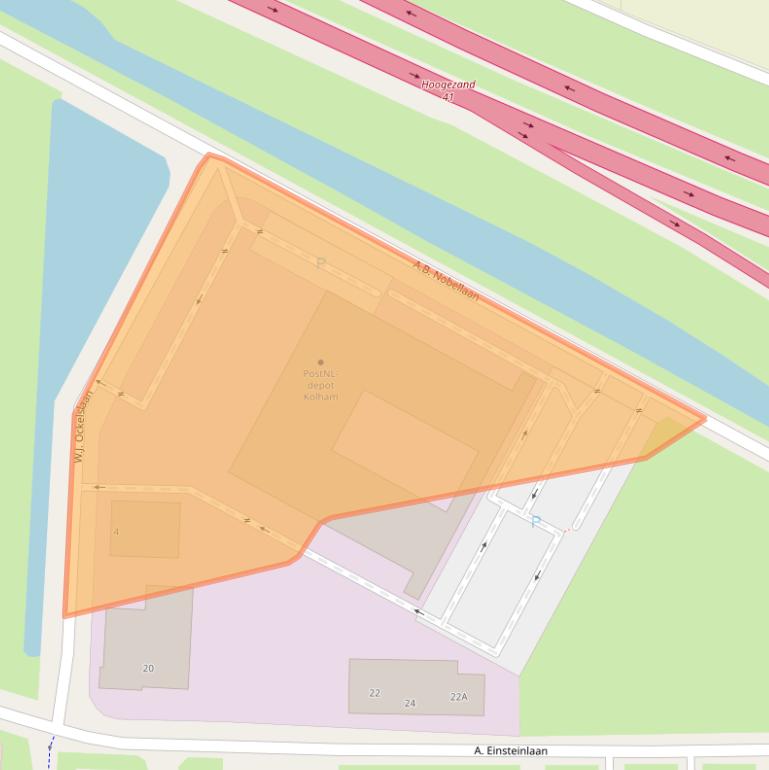 Kaart van postcodegebied 9615TP.