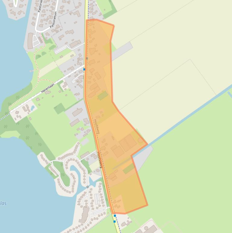 Kaart van postcodegebied 9616TB.