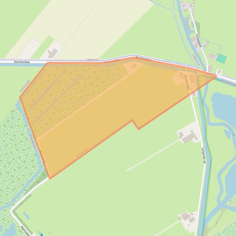 Kaart van postcodegebied 9616TH.