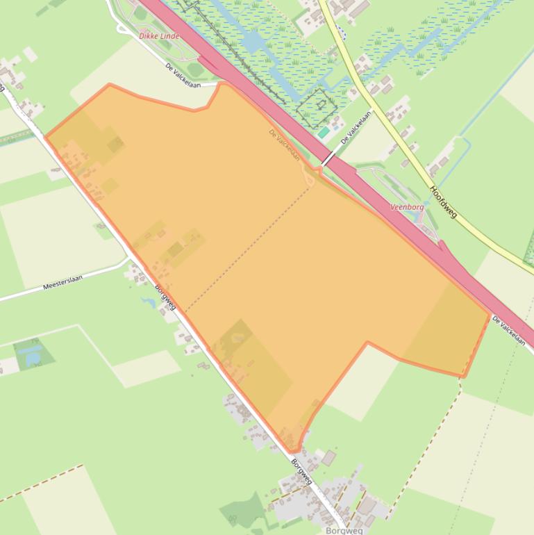 Kaart van postcodegebied 9616TK.