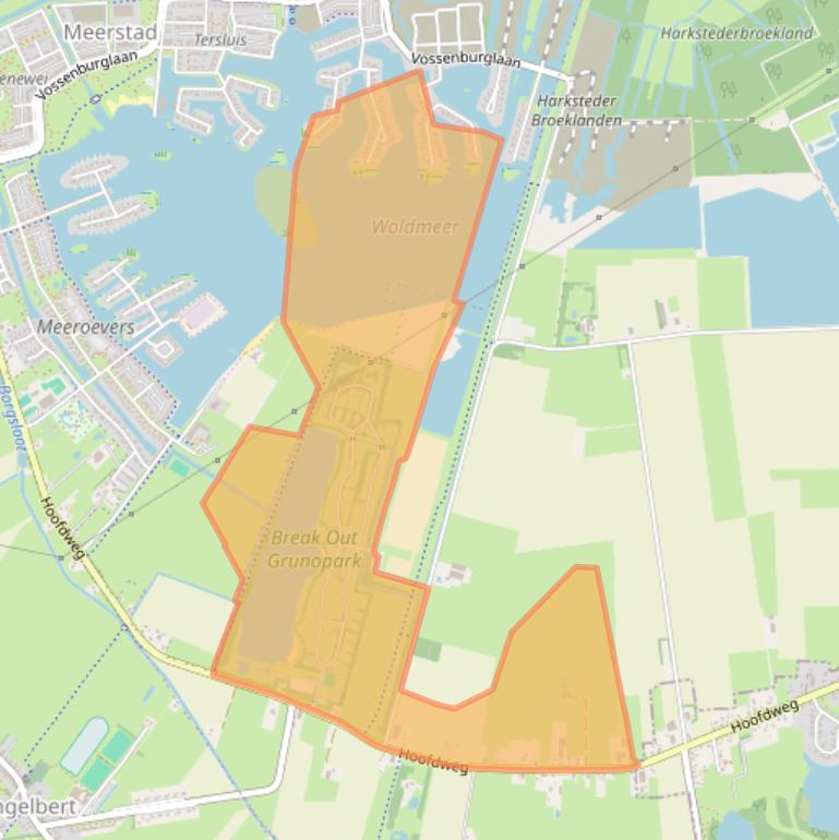 Kaart van postcodegebied 9617AD.