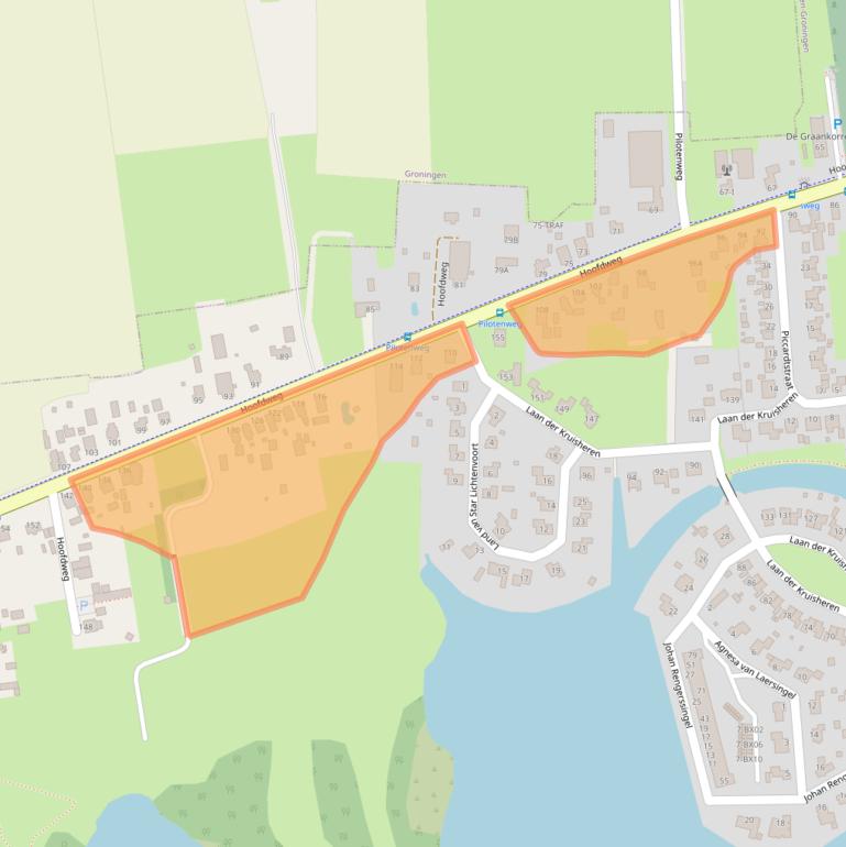 Kaart van postcodegebied 9617AK.