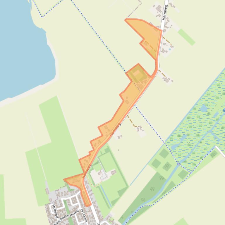 Kaart van postcodegebied 9617AT.