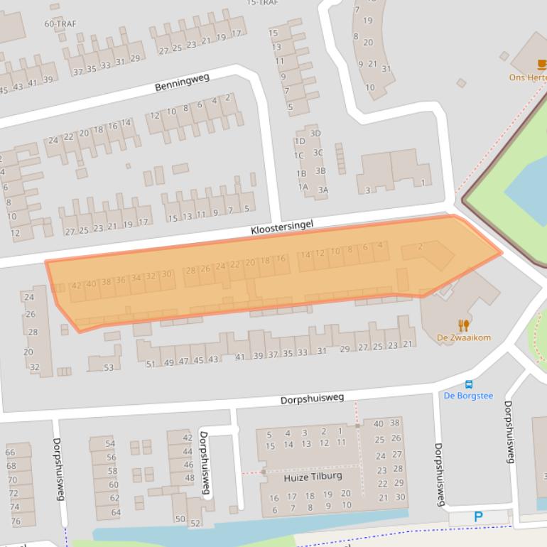 Kaart van postcodegebied 9617BD.