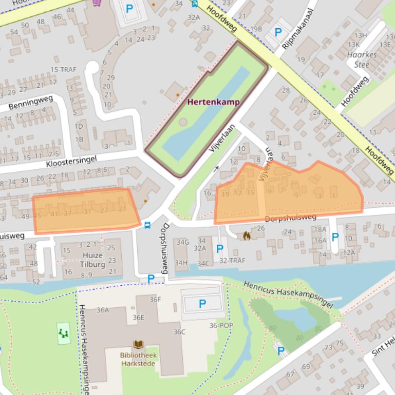 Kaart van postcodegebied 9617BL.