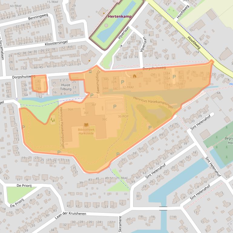 Kaart van postcodegebied 9617BN.