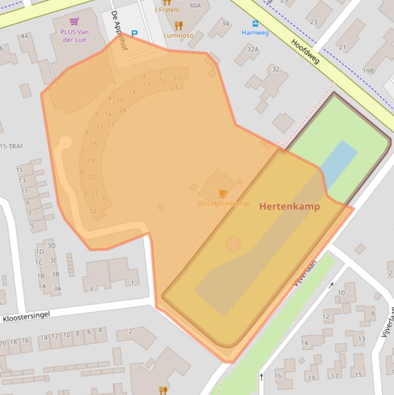 Kaart van postcodegebied 9617CB.