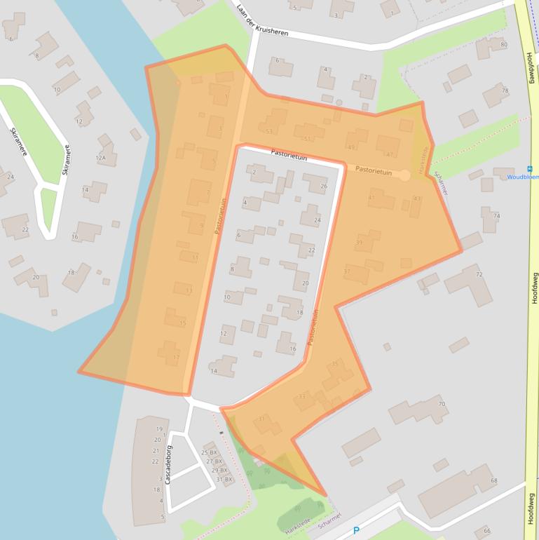 Kaart van postcodegebied 9617ED.