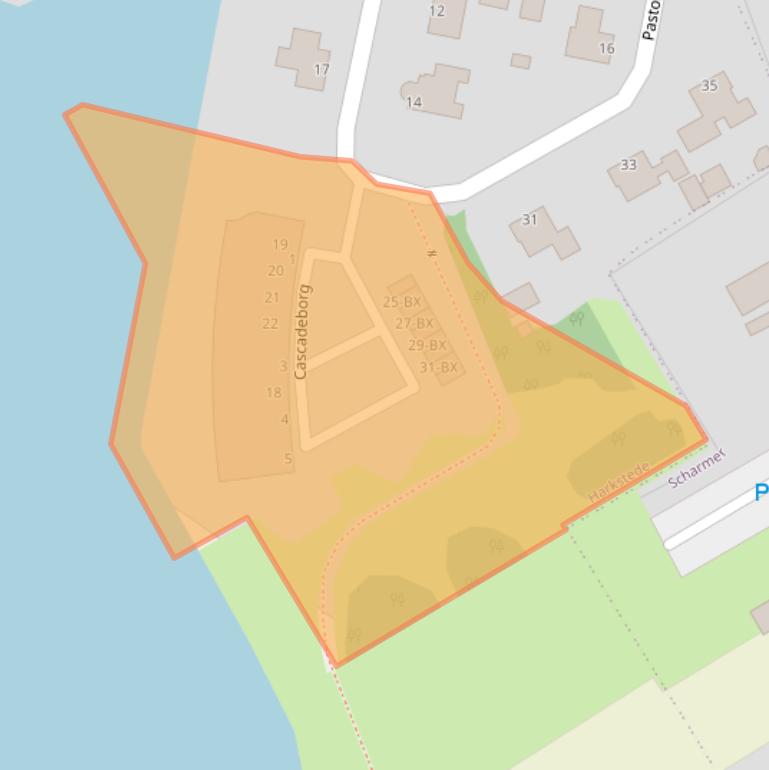 Kaart van postcodegebied 9617EL.