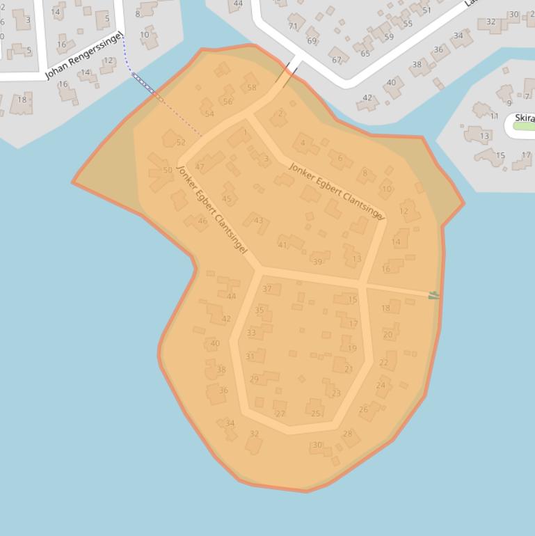 Kaart van postcodegebied 9617ET.