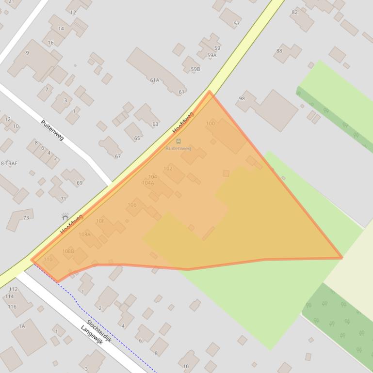 Kaart van postcodegebied 9619PG.