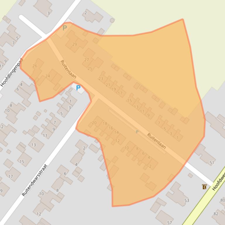 Kaart van postcodegebied 9619PP.