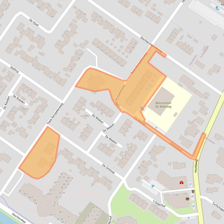 Kaart van postcodegebied 9621AX.