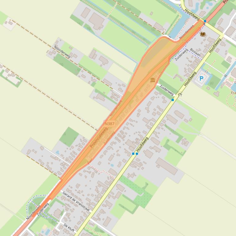 Kaart van postcodegebied 9621BK.