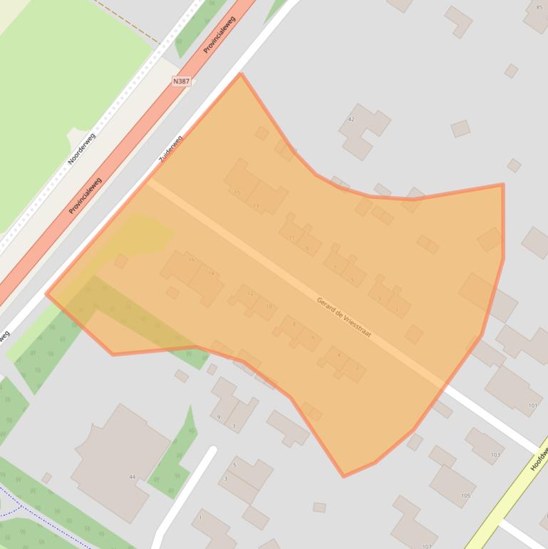 Kaart van postcodegebied 9621BP.