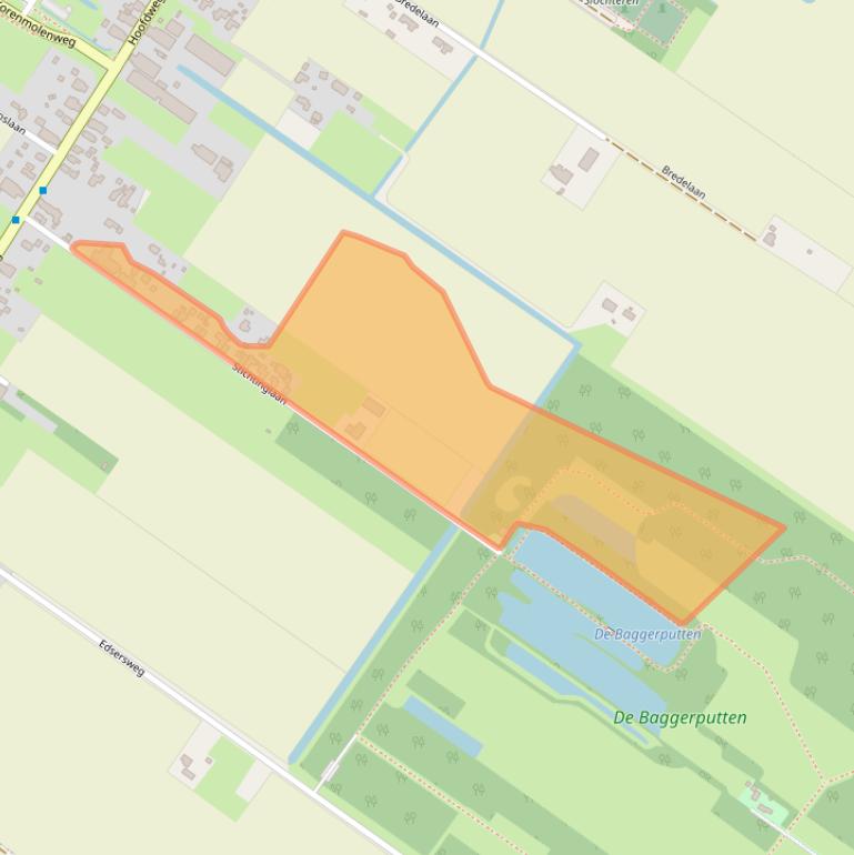 Kaart van postcodegebied 9621BZ.