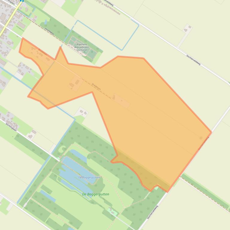 Kaart van postcodegebied 9621TA.