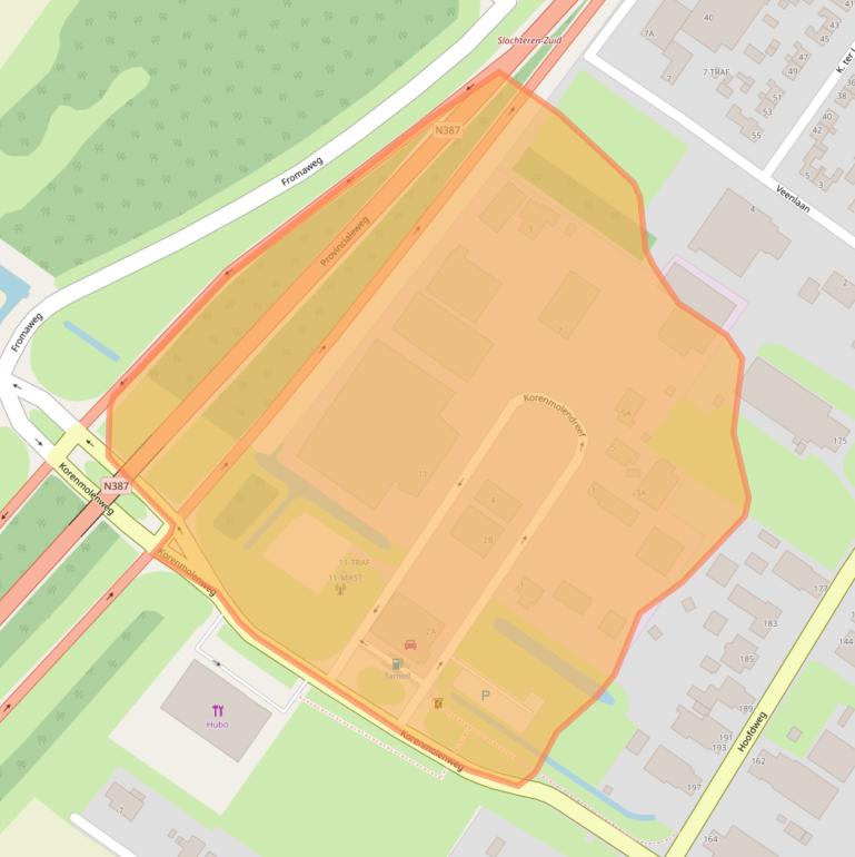 Kaart van postcodegebied 9621TK.