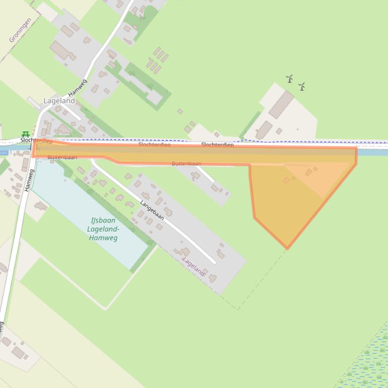 Kaart van postcodegebied 9623PH.