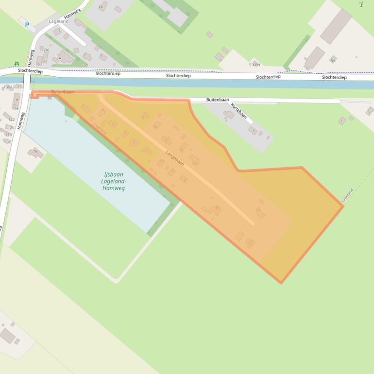 Kaart van postcodegebied 9623PK.