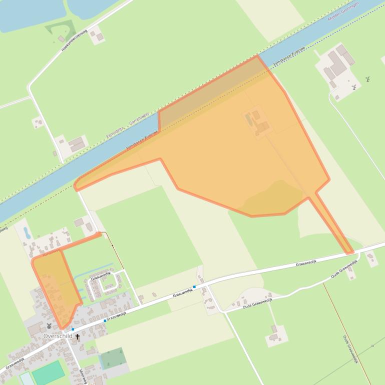 Kaart van postcodegebied 9625PE.