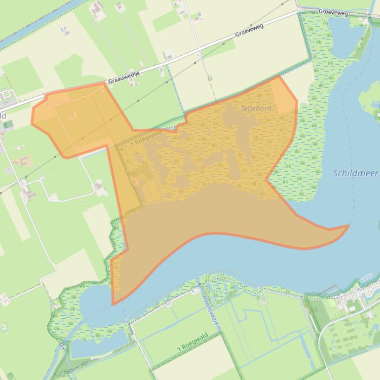 Kaart van postcodegebied 9625TA.