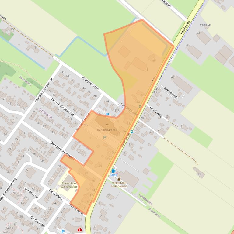 Kaart van postcodegebied 9626AG.