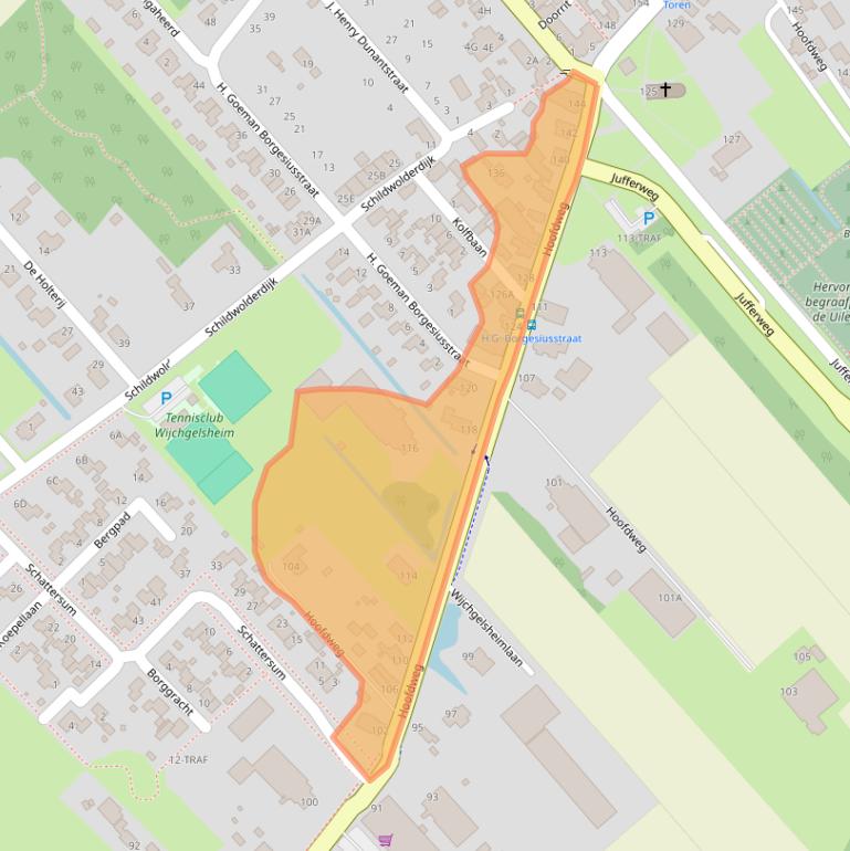 Kaart van postcodegebied 9626AJ.