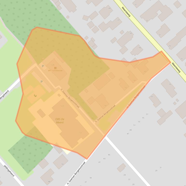 Kaart van postcodegebied 9626AX.