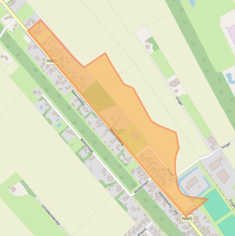 Kaart van postcodegebied 9626BE.