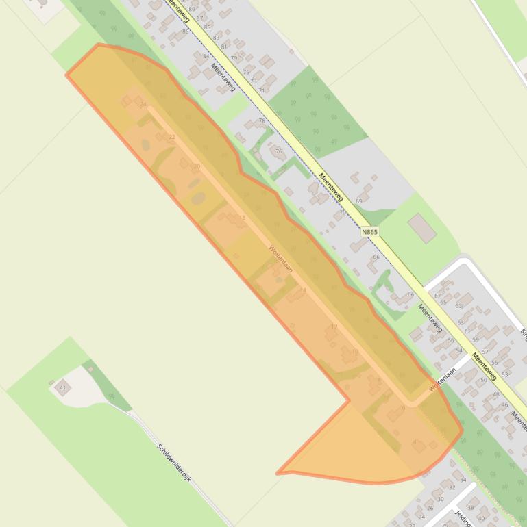 Kaart van postcodegebied 9626BL.