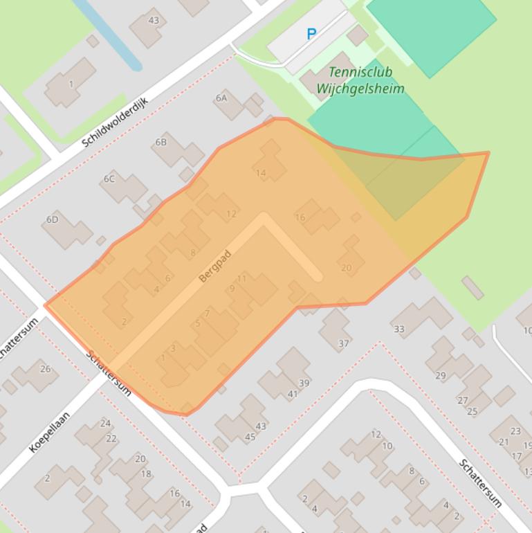 Kaart van postcodegebied 9626CA.