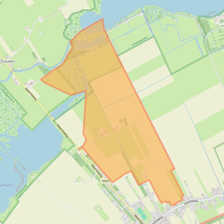 Kaart van postcodegebied 9626TJ.