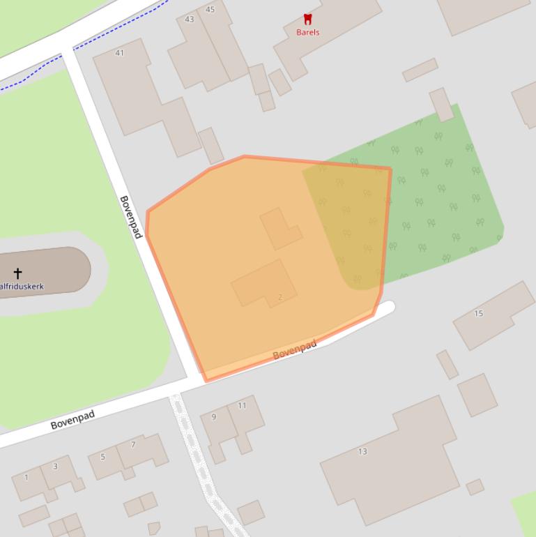 Kaart van postcodegebied 9627PM.