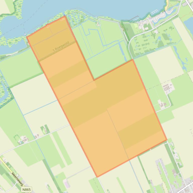 Kaart van postcodegebied 9627TG.