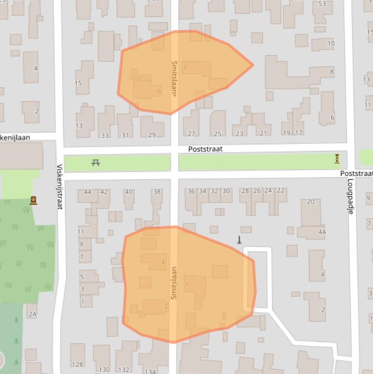 Kaart van postcodegebied 9628AH.