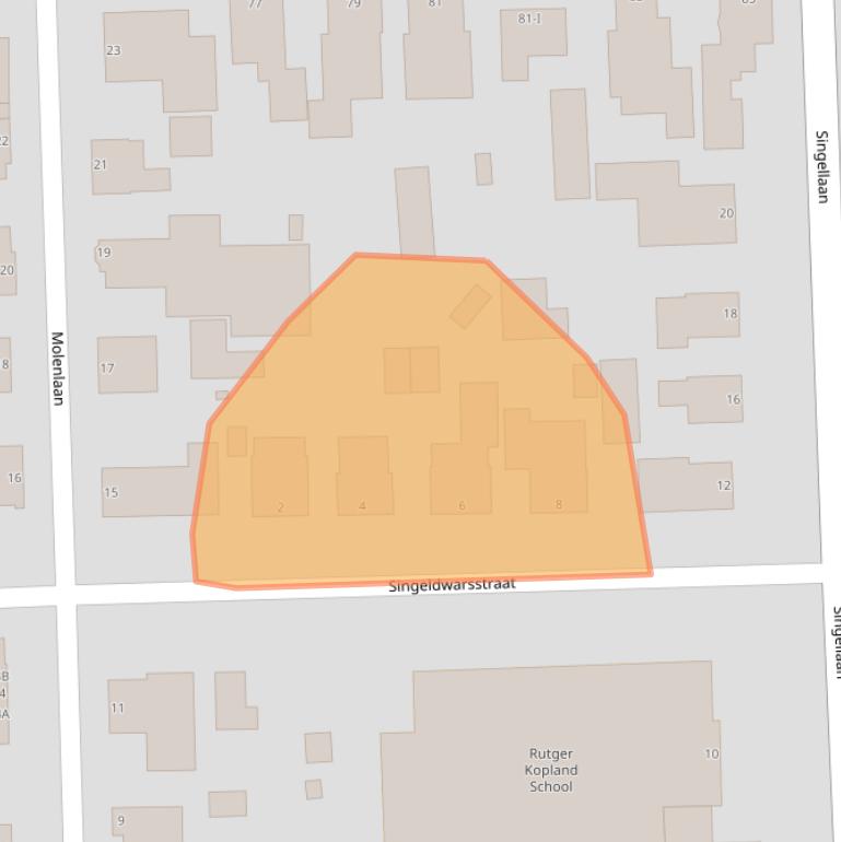 Kaart van postcodegebied 9628AM.