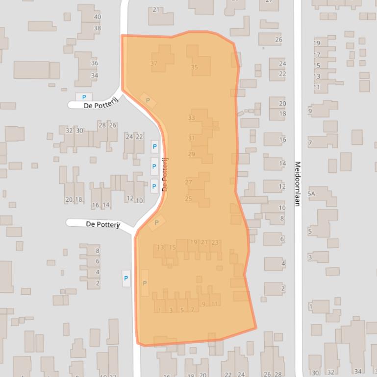 Kaart van postcodegebied 9628BN.