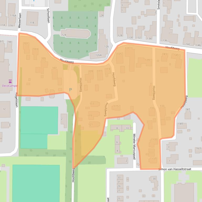 Kaart van postcodegebied 9628CM.