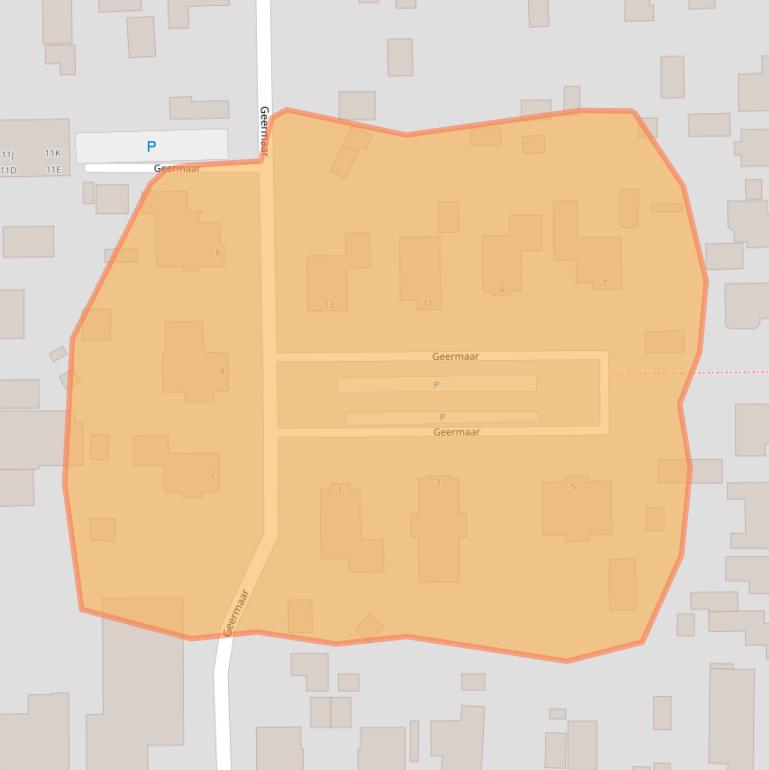 Kaart van postcodegebied 9628DA.