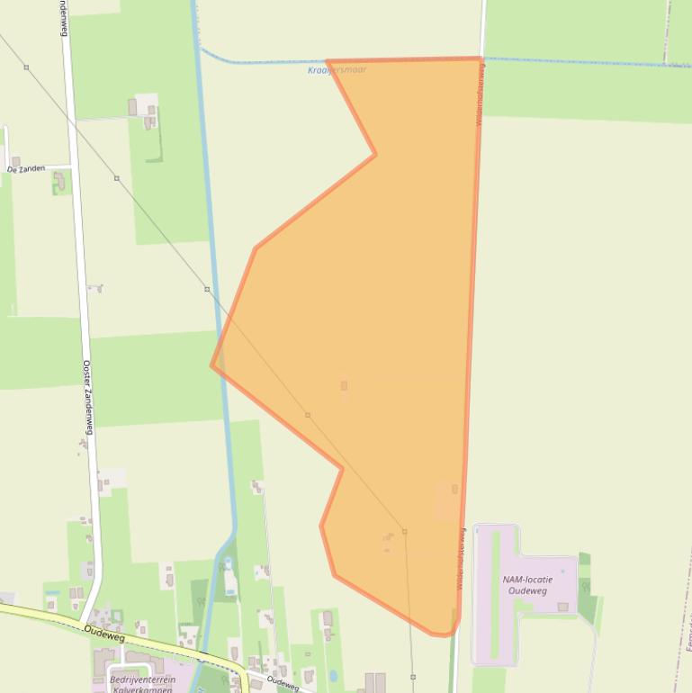 Kaart van postcodegebied 9628DB.