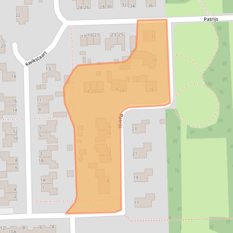 Kaart van postcodegebied 9628EC.