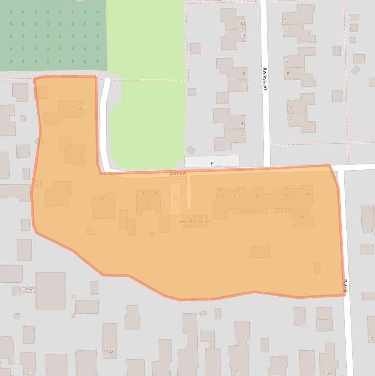 Kaart van postcodegebied 9628EL.