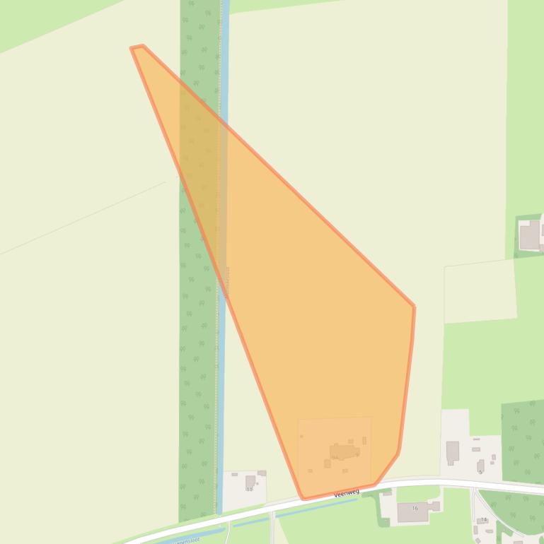 Kaart van postcodegebied 9628TW.