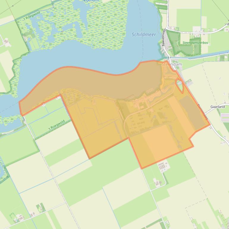 Kaart van postcodegebied 9629PA.