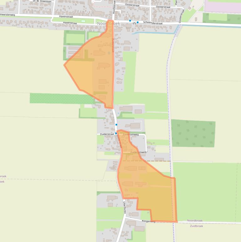 Kaart van postcodegebied 9635AL.
