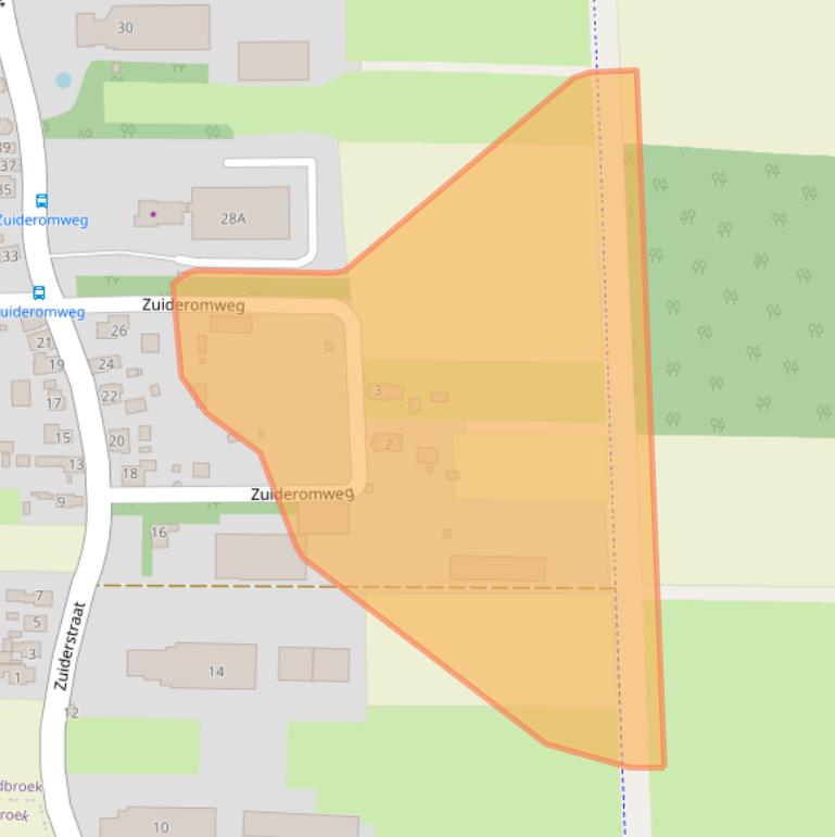 Kaart van postcodegebied 9635AN.