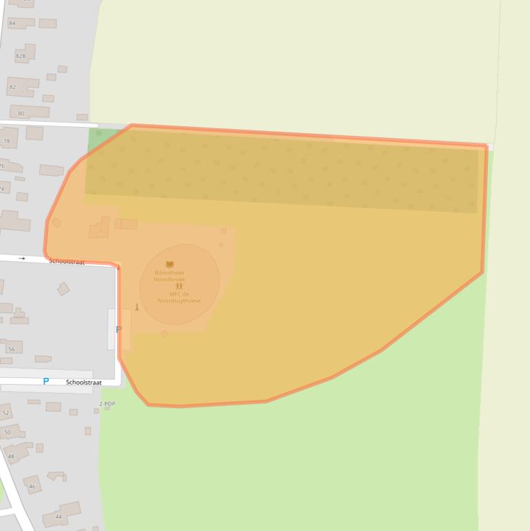 Kaart van postcodegebied 9635AZ.