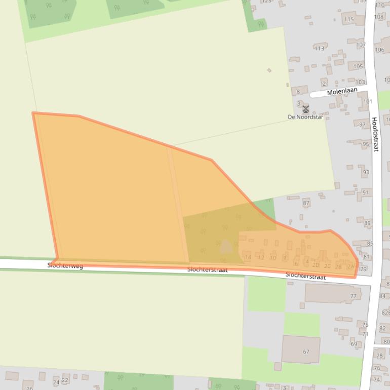 Kaart van postcodegebied 9635BM.